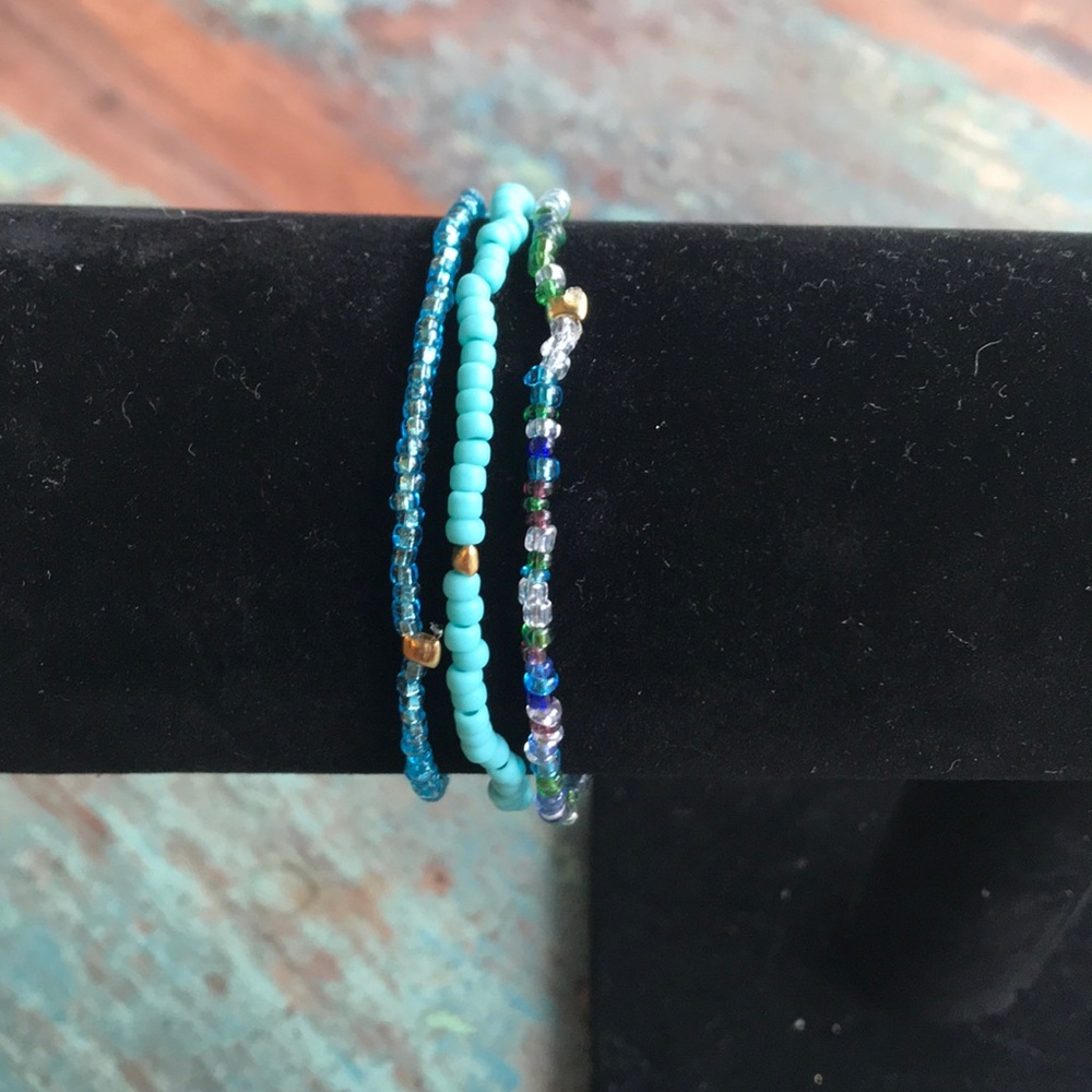 Set of 3 beaded bracelets